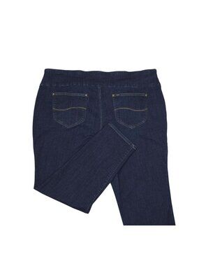 Lee Womens Plus Sculpting Skinny Leg Mid-Rise Jeans 26W Medium Dark Wash